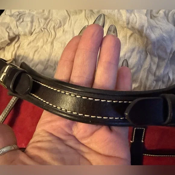 Dooney & Bourke Vintage Safari Suede Hobo Bag (Red/Brown) - EUC - Picture 13 of 16